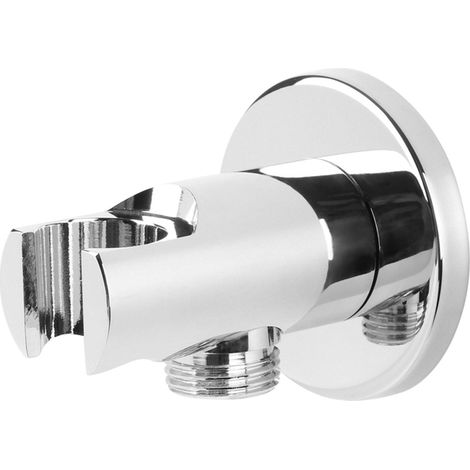Differnz support de douche à main encastré chromé (1/2)