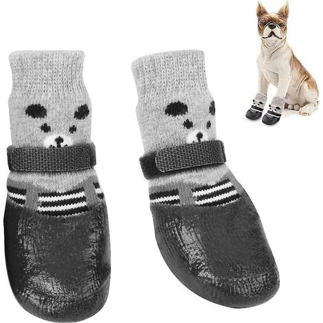 Protège-pattes imperméables pour chiens, chaussures antidérapantes et ajustables pour chiens de petite et moyenne taille (1/5)