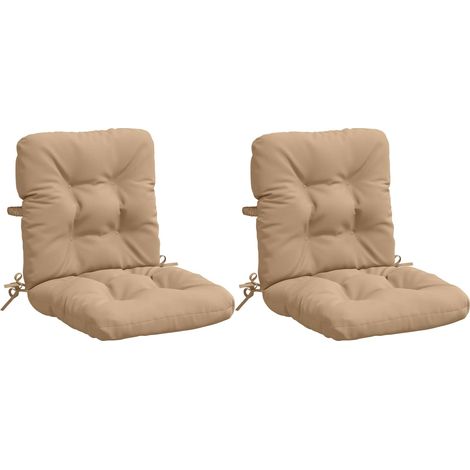 Cojines para Sillas de Respaldo Alto en 2 Piezas VIANEN 2 pcs vidaXL