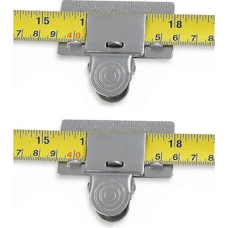 Lot de 2 pinces pour mètre ruban, outil de mesure de précision.