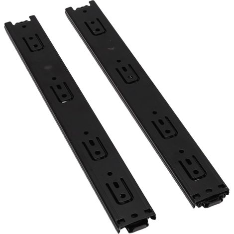14-Inch Side-Mount Drawer Slides, 3 Full Extension Panels, Cold-Rolled Steel Cabinet Rails, 100 lb Load Capacity, Full Extension for Cabinet (1/5)
