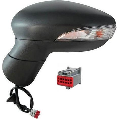 Rétroviseur électrique gauche asphérique noir chauffant Ford Fiesta MK6 phase 1 2008-2012