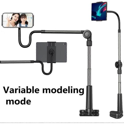 Support de téléphone portable à col de cygne, support de téléphone pour enregistrement, accessoire de téléphone, support de téléphone portable pour bureau, support réglable, support de téléphone ( ) (1/5)