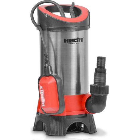 Hecht 3011 Pompe submersible en acier inoxydable pour eaux usées Pompe jardin 1100W 15 500 l/h avec cable de 10m (1/5)