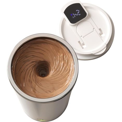 Tasse auto-mélangeuse Genérico – température réglable, rechargeable, café avec agitation automatique, pour boissons, poudre protéinée, flocons d'avoine, utilisation polyvalente à l'intérieur comme à l (1/5)