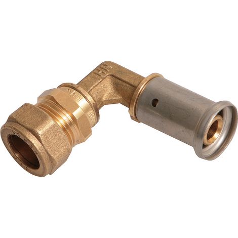 Henco – Raccord laiton à sertir 26x3.0 – Pour tube multicouche et cuivre Ø22 – Attestation de conformité sanitaire – Garantie 10 ans (1/2)