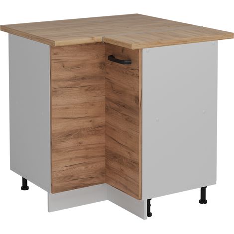 Meuble d'angle R-Line, Chêne de force doré, 75.6cm PT Chêne, Vicco (1/5)