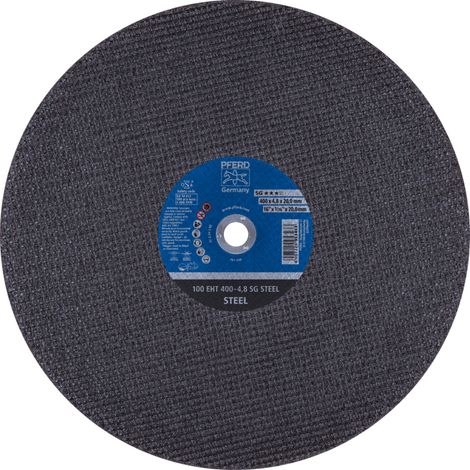PFERD Trennscheibe Trennschleifer EHT 400x4,8x20mm SG STEEL für Stahl (100 m/s)