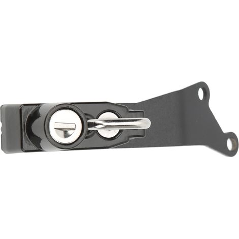 Antivol casque moto aluminium CNC noir 2 clés sécurité anti-vol pour Tenere700 2019-2022 (1/5)