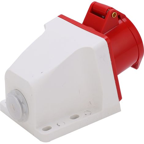 Connectique industrielle étanche 16A 380-415V, prise et fiche triphasée 4 broches (3P+T), ensemble étanche anti-poussière et imperméable, indice de protection élevé pour usage professionnel. (1/5)