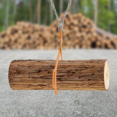 1000KG Pince de Levage, Pince Forestière pour Troncs, 0-63.5cm Ouverture de la Mâchoire, Acier au Carbone, Pince de Levage de Grumes, Attrape-Bûches Efficace (1/5)