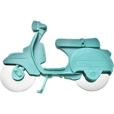 Tagliapizza ×2, divertente, tagliapizza, motocicletta, tagliapizza, tagliapizza con ruota affilata a doppia lama e supporto, divertente coltello da pizza (1/5)