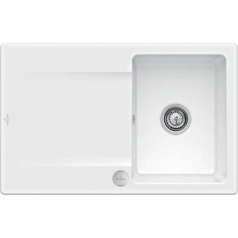 V&B Spüle SILUET 45 800x510mm Exzenterbetätigung weiß