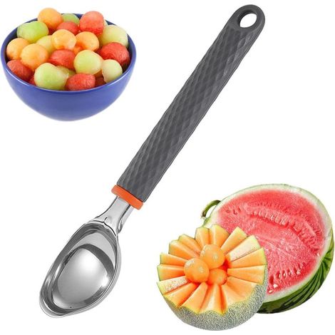 Trottinette à crème glacée en métal, cuillère robuste (1/5)
