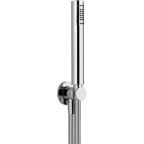 Gessi Tondo Brause-Set rund, Halterung, Wandanschluss-Bogen 1/2,