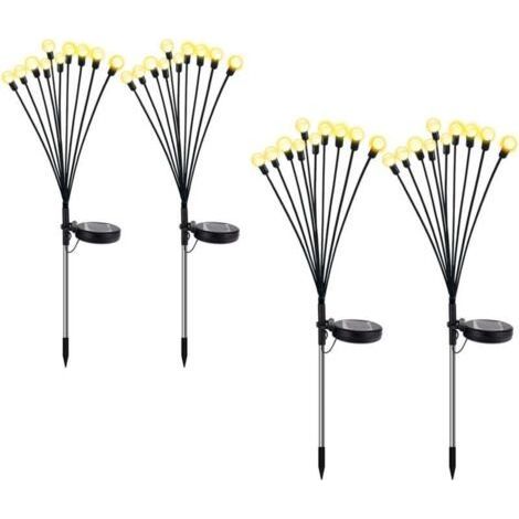 Lampe Luciole Solaire - Étanche pour Balcon, Jardin et Terrasse - Blanc Chaud (1/4)