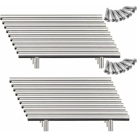 20 Stück Küchenschrank-Türgriffe aus Edelstahl (128 mm (Lochabstand)) (1/5)