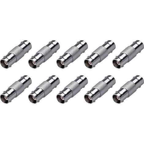 Coupleur BNC Femelle vers Femelle, Adaptateur Droit pour Extension de Jonction de Câble SDI/BNC, Connecteur pour Appareils de Surveillance Vidéo (1/5)