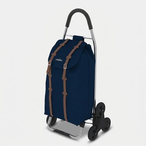 Colombo Carrello spesa DAKAR 3 BLU 6 RUOTE 47X9X94 Cm Portata 30kg Impermeabile (1/2)