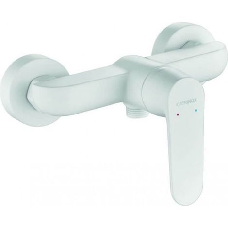 Robinet de douche mural Dima blanc (1/2)