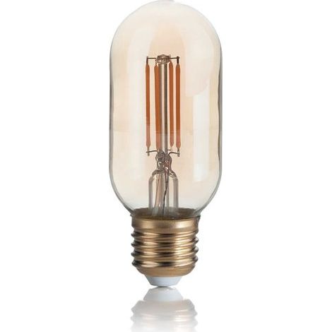 10 Lampadine Led Bombata E27 4 Watt 2200 K 300 Lm Vintage Ambra (1/2)