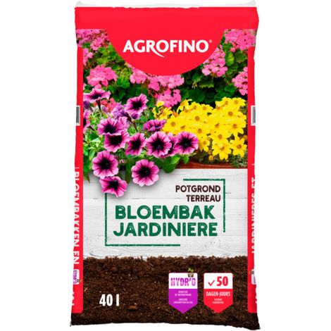 Terreau jardinières Agrofino 50 jours de nutrition 40L
