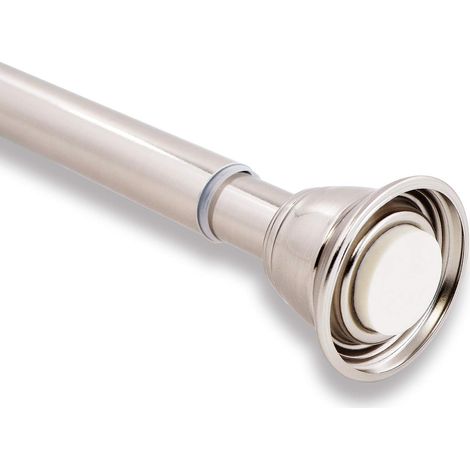 Asta per Tende Telescopica a Pressione Doccia Argento 104-180 cm (1/5)