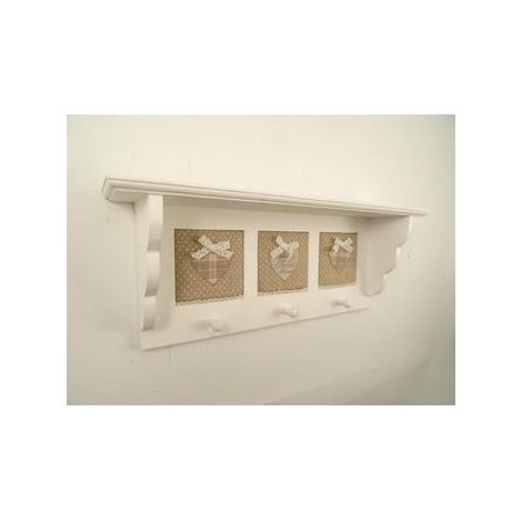 Appendino 3 posti bianco scozzese e pois (kit da 3)