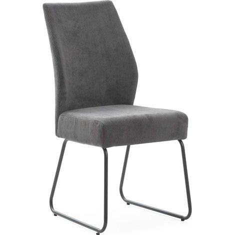 Pack de 4 sillas modelo Alicia tapizado textil gris antracita, 97cm(alto) 45cm(ancho) 62cm(largo) (1/5)