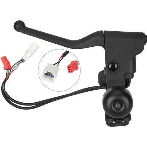 Accessoires pour trottinette électrique Elite : levier de frein et d'embrayage gauche avec bouton de direction et poignée de frein à sonnette (1/5)