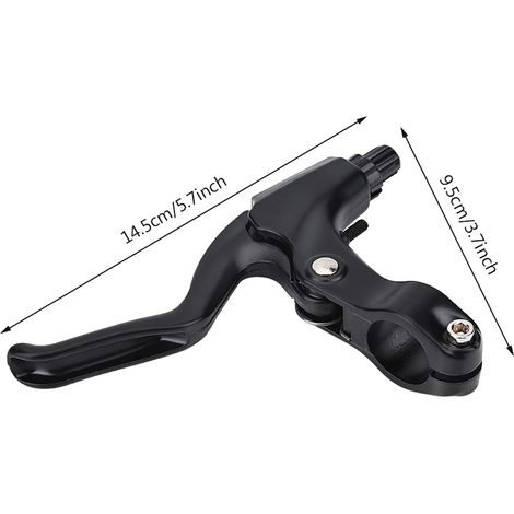 1 Paire de Poignées de Frein Vélo Ultra-Légères en Alliage d'Aluminium pour VTT (Noir) (1/5)