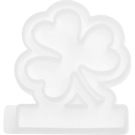 1 Moule en silicone trèfle, moule à résine époxy, accessoire DIY bougie, plateau décoratif maison (1/5)