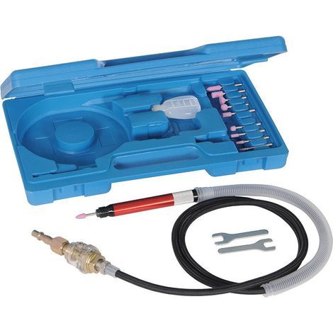 Mini meuleuse pneumatique 54 000 tr/min avec accessoires de précision, outil rotatif à air comprimé pour bricolage (1/4)