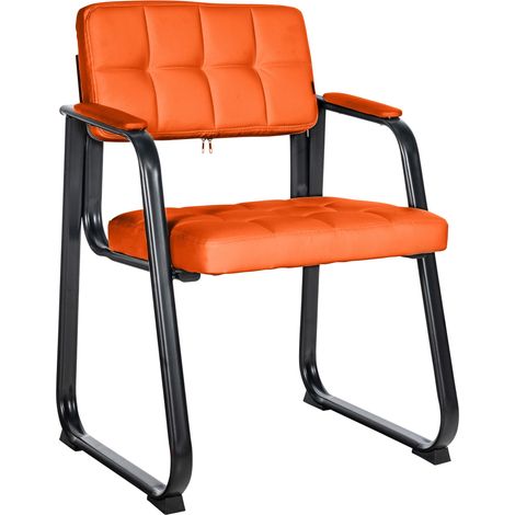 Chaise de visiteur Canada B similicuir Orange (1/5)