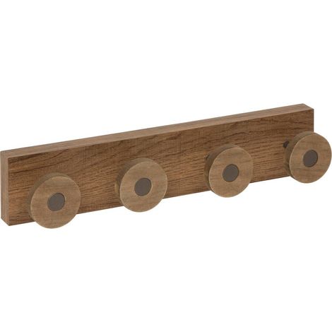 Appendiabiti in legno con 4 ganci l 40 cm - 5five