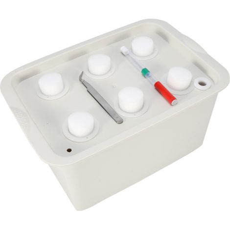 Kit culture hydroponique – 6 trous – site usine – gris