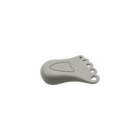 Cale-porte décoratif mignon petit coin de butée de pied en caoutchouc, (paquet de 2) - gris (1/4)