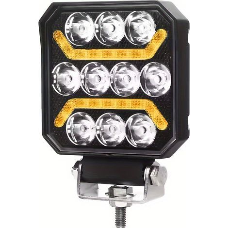 30-W-LED-Arbeitsscheinwerfer mit hoher Helligkeit und Tagfahrlicht – 4-Zoll-Achteckscheinwerfer für Geländewagen, Lkw und Baumaschinen (1/5)