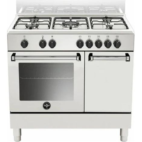 Bertazzoni La Germania Americana AMN9P5EBV/24. Tipo di prodotto: Cucina, Colore del prodotto: Bianco, Tipo di controllo: Manopola. Tipo di piano cottura: Gas, Numero totale di fuochi: 5 Fornello(i)...