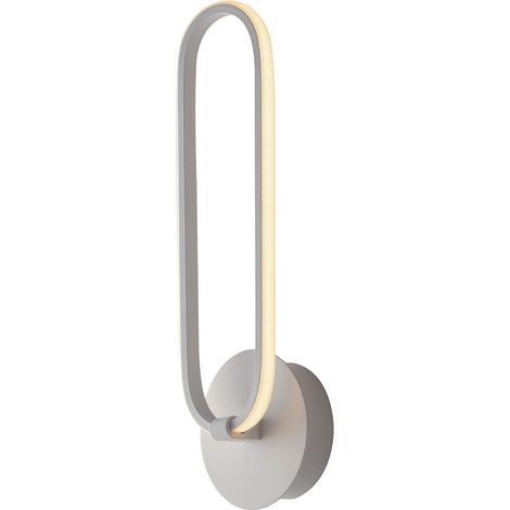 "Applique LED INFINITY in alluminio bianco 12.5W 4000K (luce naturale)"