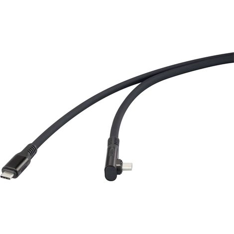 Renkforce Câble USB-C USB4™ USB-C® mâle 1.00 m noir 8K UHD, connecteur magnétique RF-6438138