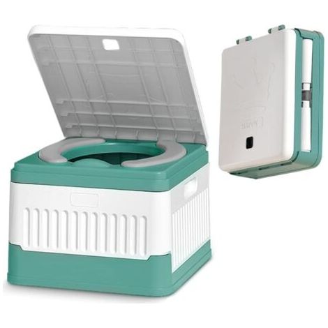 Toilettes de camping portables pliables avec 20 sacs de toilette – Hygiéniques et respectueuses de l'environnement – Pour déplacements en extérieur