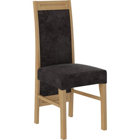 Chaise bois de hêtre clair et tissu au choix Valka-Tissu 27116 (1/5)