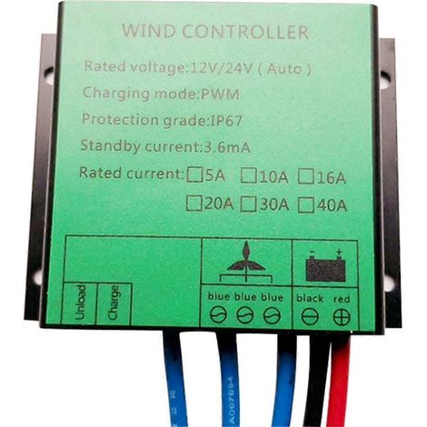 Contrôleur PWM pour éolienne, régulateur de charge étanche (1/5)