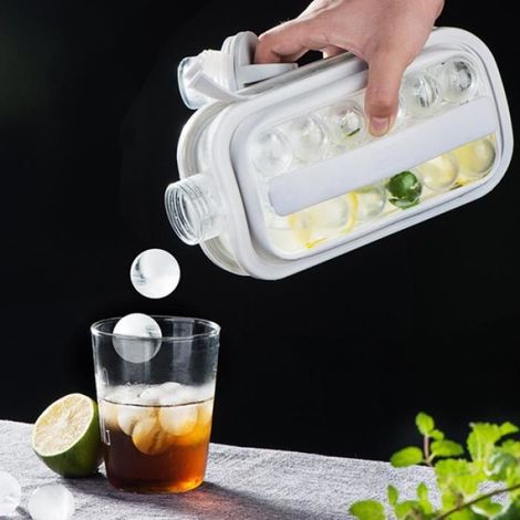 Bouilloire à glaçons portable 2 en 1 - Tritan - Blanc - Accessoires de cuisine