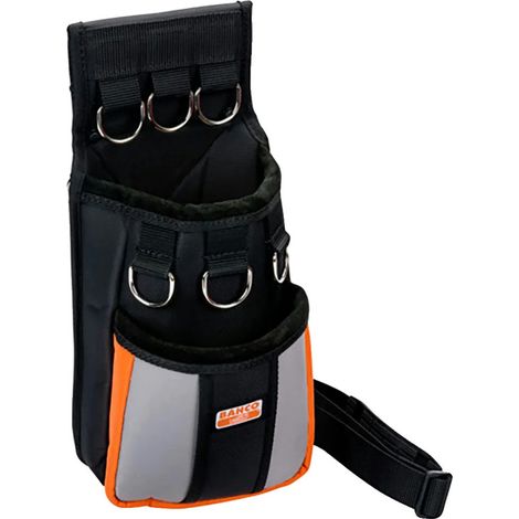 Borsa portautensili Bahco, 2 tasche grandi e 6 anelli