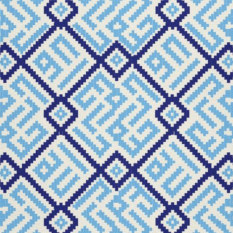 Oxford descostoffe para exteriores - Motiv blaue Quadrate I DX344 (1/5)