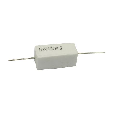 100K 5WH Resistencia Bobinada Axial 100K Oh 5W