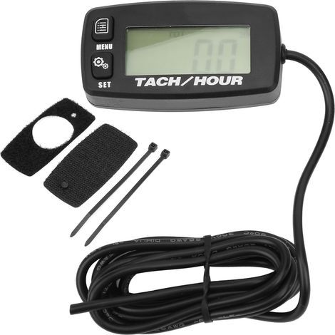 Rückstellbarer induktiver Drehzahlmesser mit hintergrundbeleuchtetem LCD-Display für 2/4-Takt-Motoren (1/5)