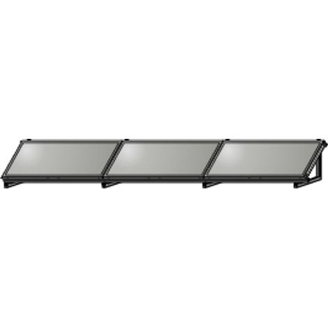 Wolf Intelaiatura di supporto AluFlex-U orizzontale per 3 collettori F3-Q, 2484087